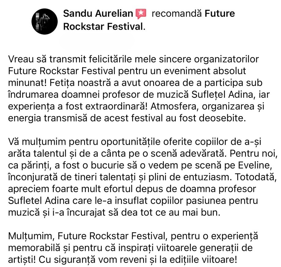 Testimonial Future Rockstar 3